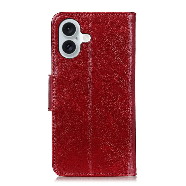For iPhone 16 Nappa Texture Leather Case(Red) - iPhone 16 Cases by PMC TechLife | Online Shopping South Africa | PMC TechLife | Buy Now Pay Later Mobicred