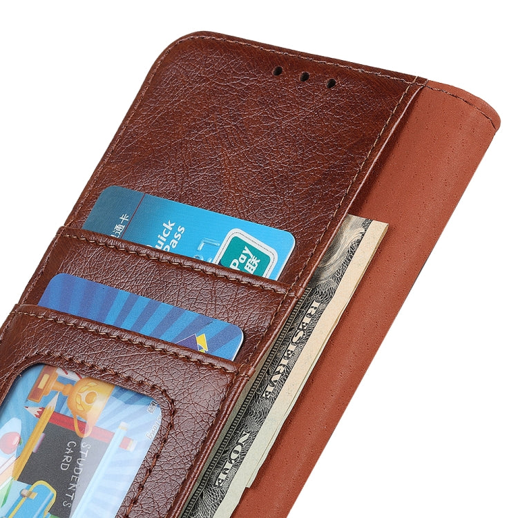 For iPhone 16 Nappa Texture Leather Case(Brown) - iPhone 16 Cases by PMC Jewellery | Online Shopping South Africa | PMC Jewellery | Buy Now Pay Later Mobicred