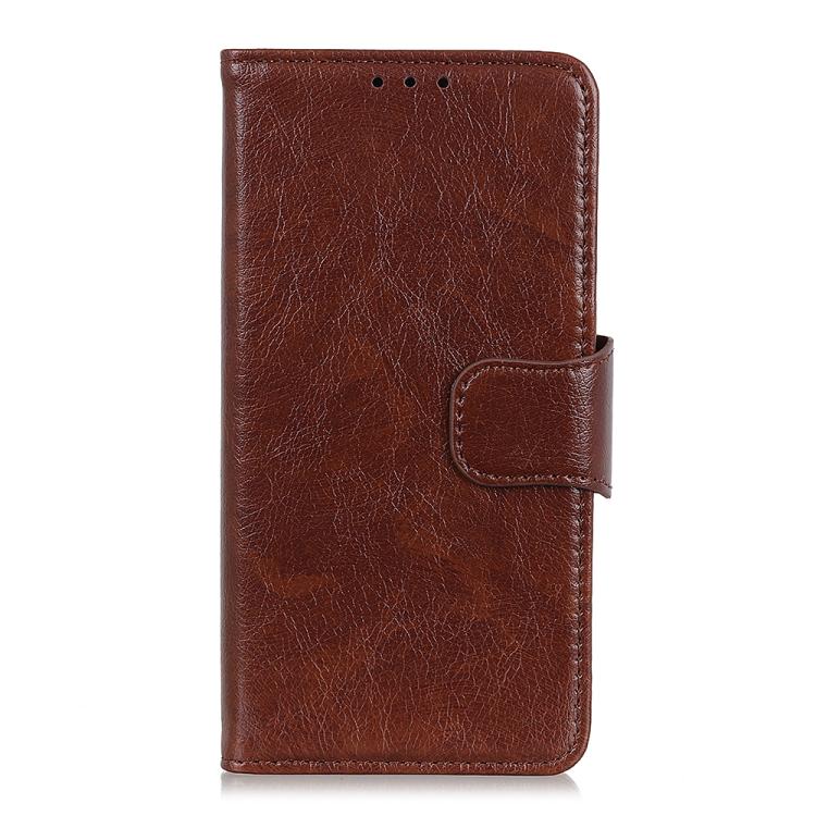 For iPhone 16e Nappa Texture Leather Case(Brown) - iPhone 16e Cases by PMC TechLife | Online Shopping South Africa | PMC TechLife | Buy Now Pay Later Mobicred