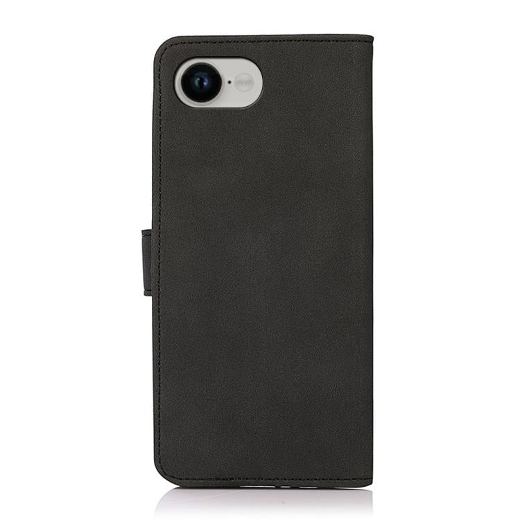 For iPhone 16e KHAZNEH Matte Texture Leather Phone Case(Black) - iPhone 16e Cases by PMC TechLife | Online Shopping South Africa | PMC TechLife | Buy Now Pay Later Mobicred