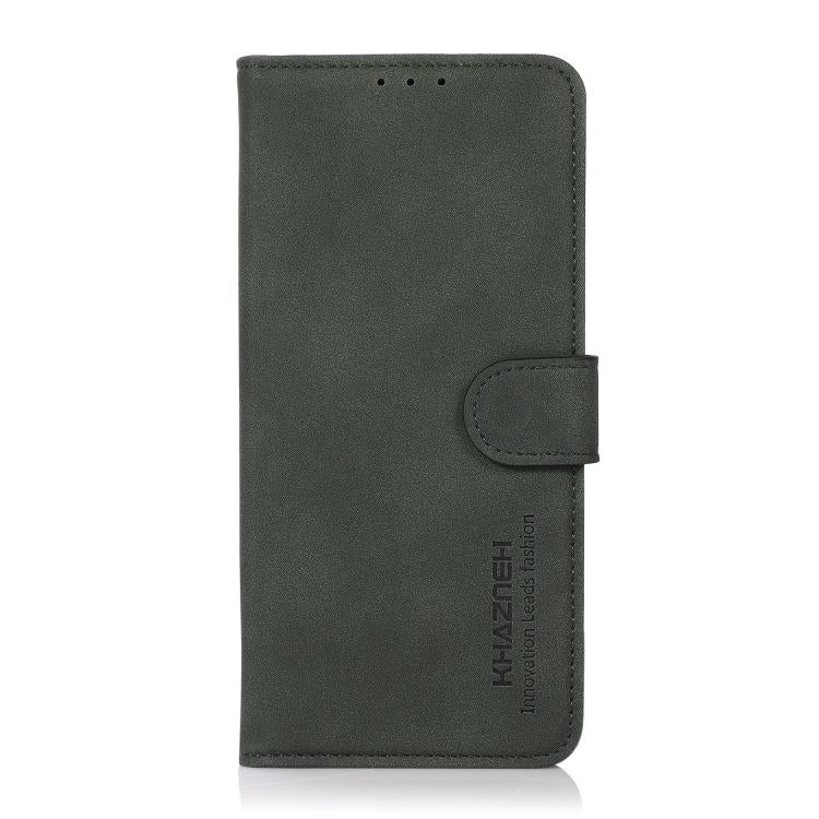 For iPhone 16e KHAZNEH Matte Texture Leather Phone Case(Green) - iPhone 16e Cases by PMC TechLife | Online Shopping South Africa | PMC TechLife | Buy Now Pay Later Mobicred