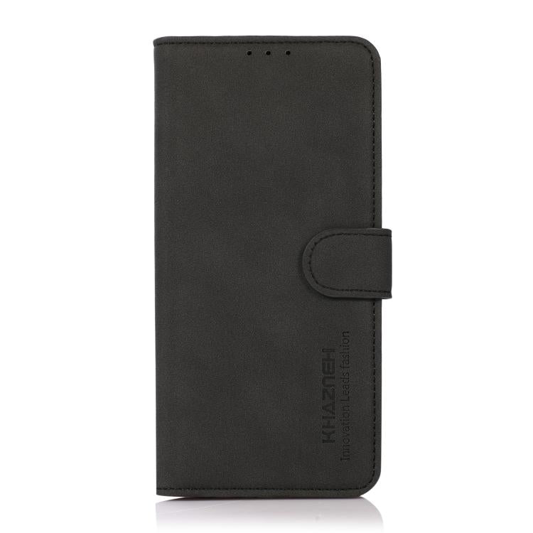 For iPhone 17 KHAZNEH Matte Texture Leather Phone Case(Black) - free shipping - PMc TechLife - Order now!