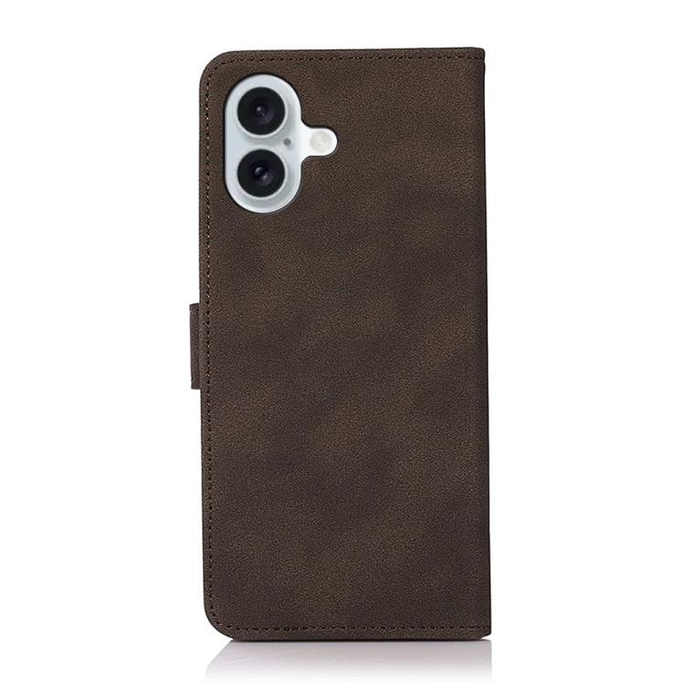 For iPhone 17 KHAZNEH Matte Texture Leather Phone Case(Brown) - free shipping - PMc TechLife - Order now!