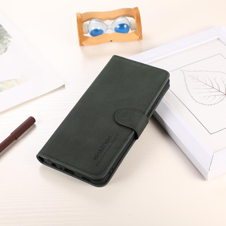 For iPhone 17 Pro KHAZNEH Matte Texture Leather Phone Case(Green) - free shipping - PMc TechLife - Order now!
