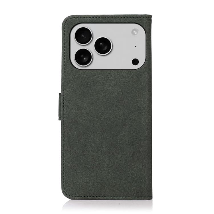 For iPhone 17 Pro KHAZNEH Matte Texture Leather Phone Case(Green) - free shipping - PMc TechLife - Order now!