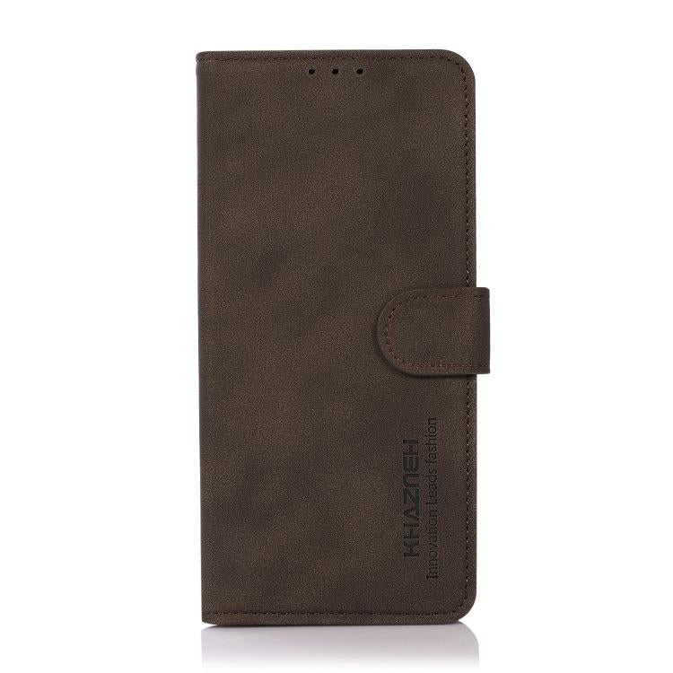 For iPhone 17 Pro KHAZNEH Matte Texture Leather Phone Case(Brown) - free shipping - PMc TechLife - Order now!