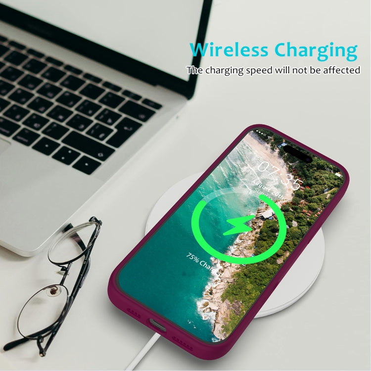 For iPhone 16 Pro Max Solid Color Silicone Phone Case(Violet) - More iPhone Cases by PMC TechLife | Online Shopping South Africa | PMC TechLife | Buy Now Pay Later Mobicred