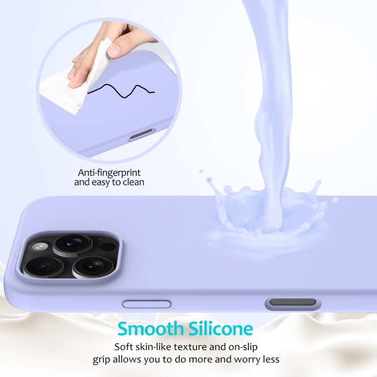 For iPhone 16 Pro Solid Color Silicone Phone Case(Purple) - More iPhone Cases by PMC TechLife | Online Shopping South Africa | PMC TechLife | Buy Now Pay Later Mobicred
