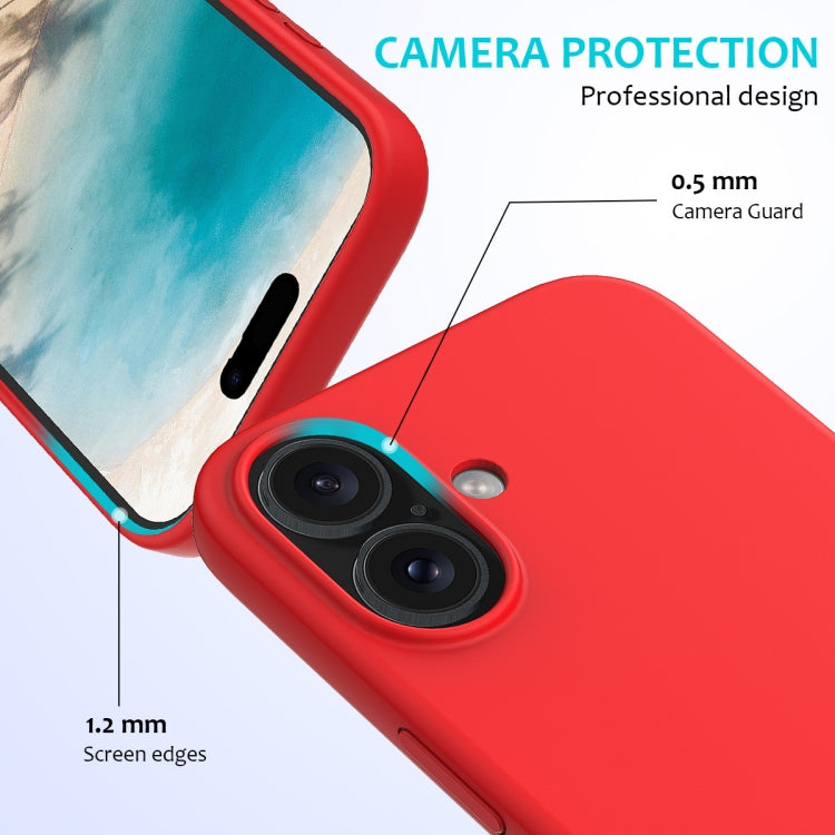For iPhone 16 Plus Solid Color Silicone Phone Case(Red) - More iPhone Cases by PMC TechLife | Online Shopping South Africa | PMC TechLife | Buy Now Pay Later Mobicred