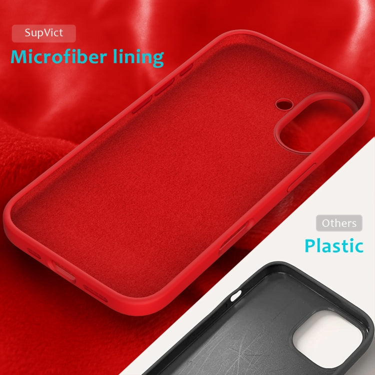 For iPhone 16 Plus Solid Color Silicone Phone Case(Red) - More iPhone Cases by PMC TechLife | Online Shopping South Africa | PMC TechLife | Buy Now Pay Later Mobicred