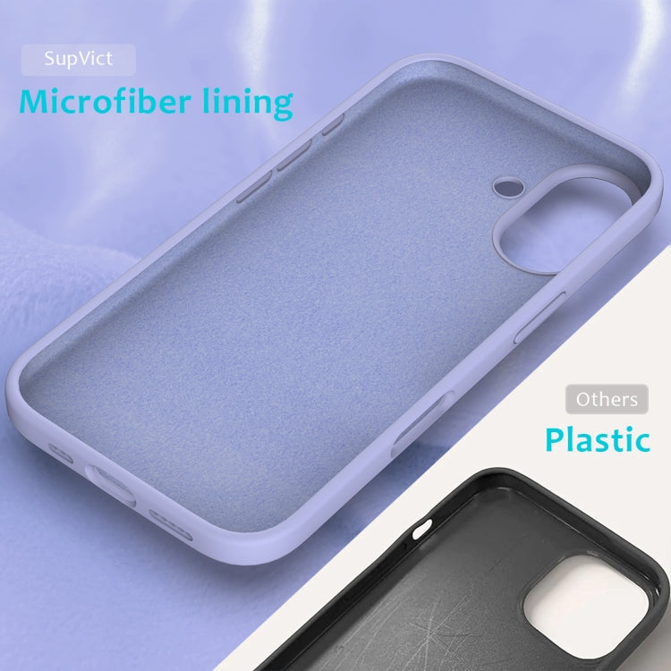 For iPhone 16 Solid Color Silicone Phone Case(Purple) - More iPhone Cases by PMC TechLife | Online Shopping South Africa | PMC TechLife | Buy Now Pay Later Mobicred