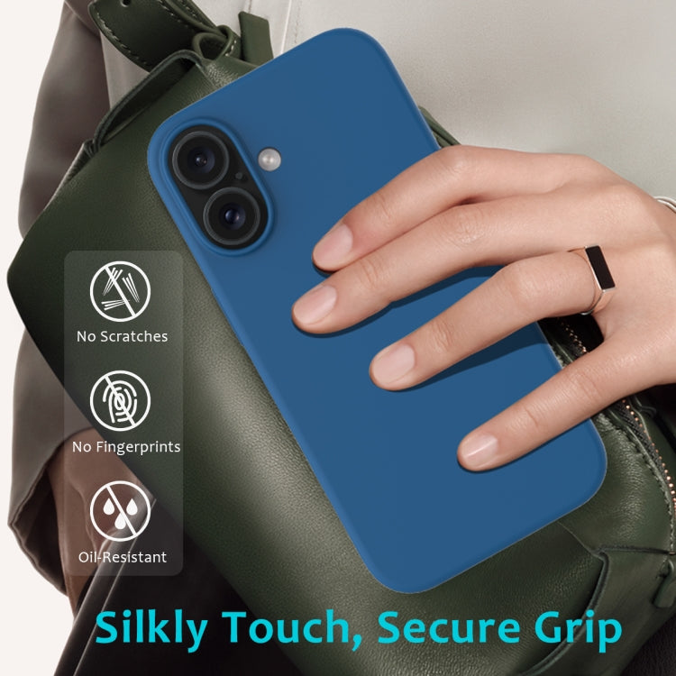 For iPhone 16 Solid Color Silicone Phone Case(Cobalt Blue) - More iPhone Cases by PMC TechLife | Online Shopping South Africa | PMC TechLife | Buy Now Pay Later Mobicred