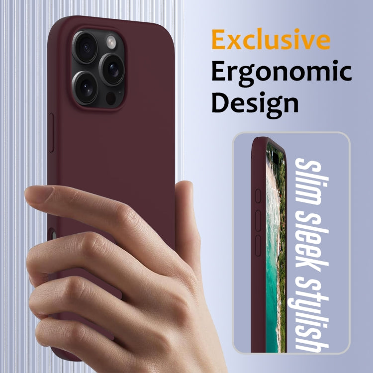 For iPhone 16 Pro Max Shockproof Silicone Magsafe Phone Case(Plum Color) - free shipping - PMC TechLife - Order now!