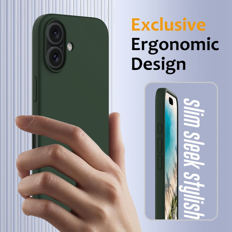 For iPhone 16 Plus Shockproof Silicone Magsafe Phone Case(Dark Green) - iPhone 16 Plus Cases by PMC TechLife | Online Shopping South Africa | PMC TechLife | Buy Now Pay Later Mobicred
