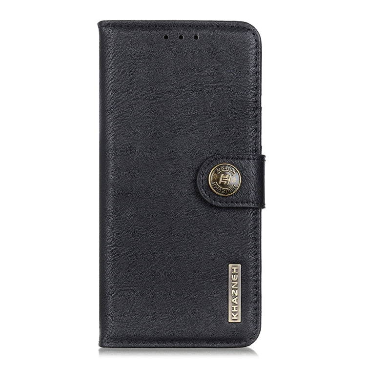 For iPhone 16 Pro Max KHAZNEH Cowhide Texture Horizontal Flip Leather Phone Case(Black) - iPhone 16 Pro Max Cases by PMC TechLife | Online Shopping South Africa | PMC TechLife | Buy Now Pay Later Mobicred