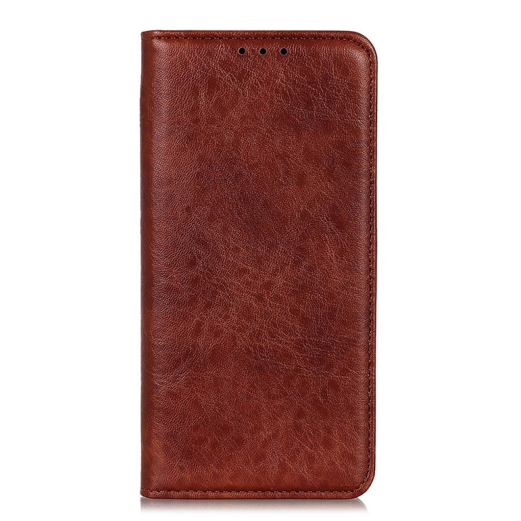 For iPhone 16 Pro Magnetic Crazy Horse Texture Horizontal Flip Leather Phone Case(Brown) - iPhone 16 Pro Cases by PMC TechLife | Online Shopping South Africa | PMC TechLife | Buy Now Pay Later Mobicred