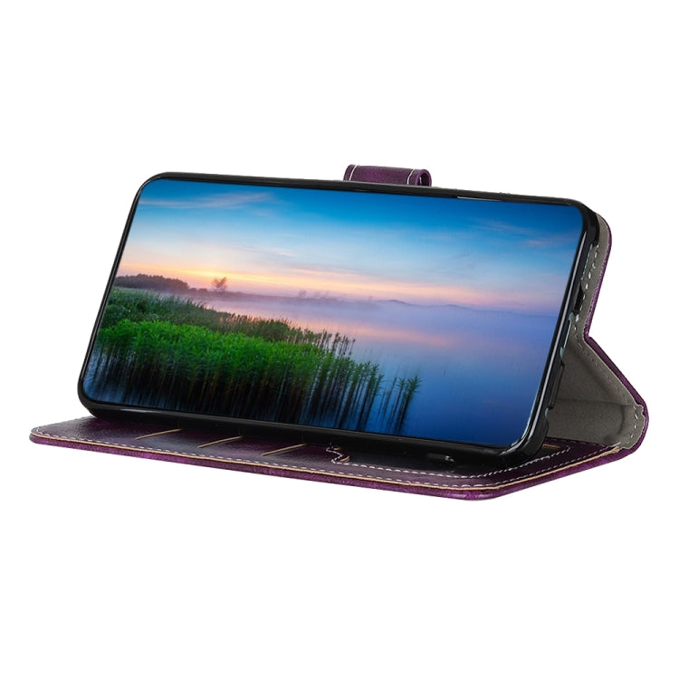 For iPhone 16 Retro Crazy Horse Texture Horizontal Flip Leather Phone Case(Purple) - free shipping - PMC TechLife - Order now!