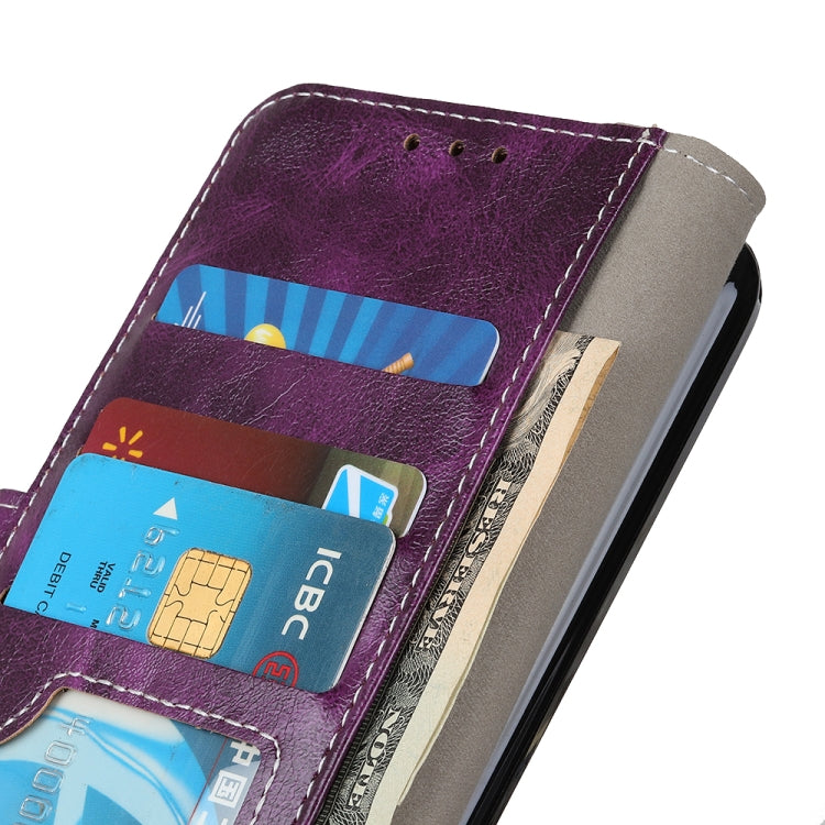 For iPhone 16 Retro Crazy Horse Texture Horizontal Flip Leather Phone Case(Purple) - free shipping - PMC TechLife - Order now!