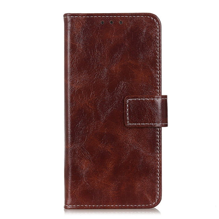 For iPhone 16 Pro Retro Crazy Horse Texture Horizontal Flip Leather Phone Case(Brown) - iPhone 16 Pro Cases by PMC TechLife | Online Shopping South Africa | PMC TechLife | Buy Now Pay Later Mobicred