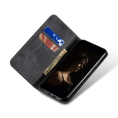 For vivo X100 Pro Denim Texture Flip Leather Phone Case(Black) - X100 Pro Cases by imak | Online Shopping South Africa | PMC Jewellery | Buy Now Pay Later Mobicred