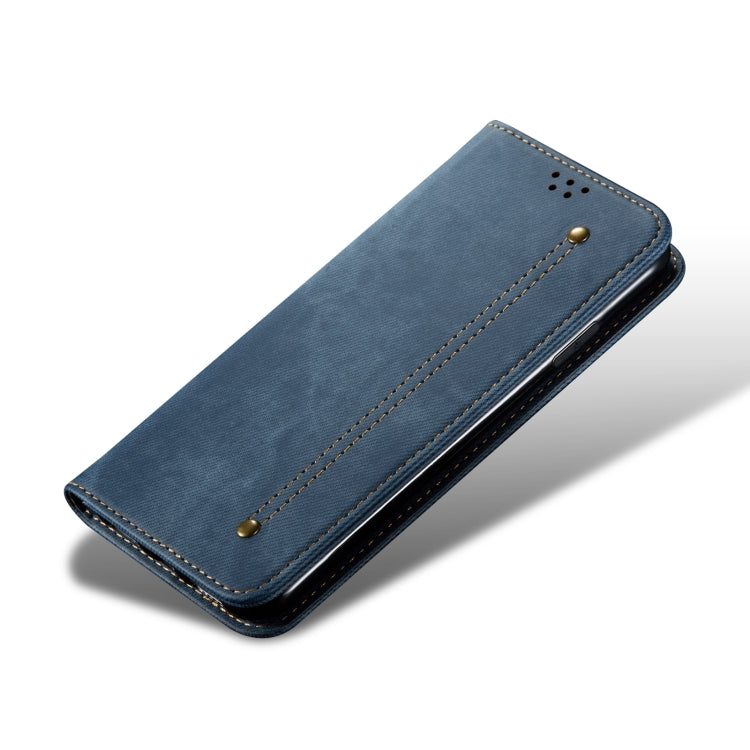 For vivo X100 Pro Denim Texture Flip Leather Phone Case(Blue) - X100 Pro Cases by imak | Online Shopping South Africa | PMC Jewellery | Buy Now Pay Later Mobicred