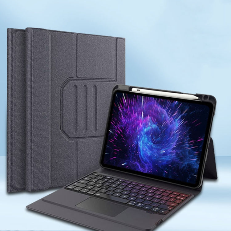 For iPad Pro 11 2022 / 2021 / 2020 Integrated Bluetooth Keyboard Leather Case with Backlight & Touchpad(Black) - For iPad Pro by PMC TechLife | Online Shopping South Africa | PMC TechLife