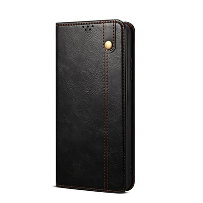 For vivo X100 Oil Wax Crazy Horse Texture Leather Phone Case(Black) - X100 Cases by imak | Online Shopping South Africa | PMC Jewellery | Buy Now Pay Later Mobicred