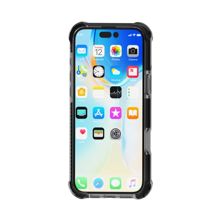 For iPhone 16 Plus Four-corner Shockproof TPU + Acrylic Phone Case(Black) - iPhone 16 Plus Cases by PMC TechLife | Online Shopping South Africa | PMC TechLife | Buy Now Pay Later Mobicred