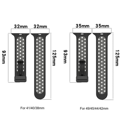 For Apple Watch SE 2023 40mm Magnetic Buckle Silicone Watch Band(Black Limes) - Watch Bands by PMC Jewellery | Online Shopping South Africa | PMC Jewellery