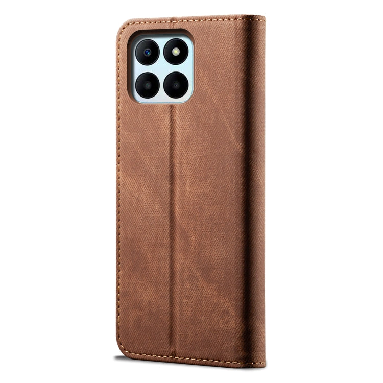 For Honor X6A Denim Texture Flip Leather Phone Case(Brown) - free shipping - PMC TechLife - Order now!