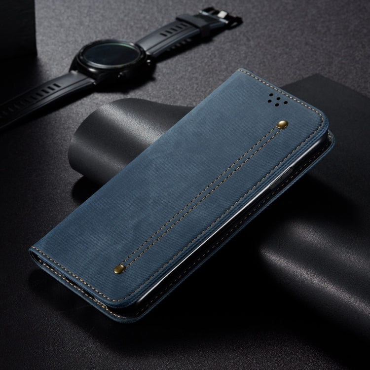 For Honor 90 GT Denim Texture Flip Leather Phone Case(Blue) - Honor Cases by PMC Jewellery | Online Shopping South Africa | PMC Jewellery | Buy Now Pay Later Mobicred