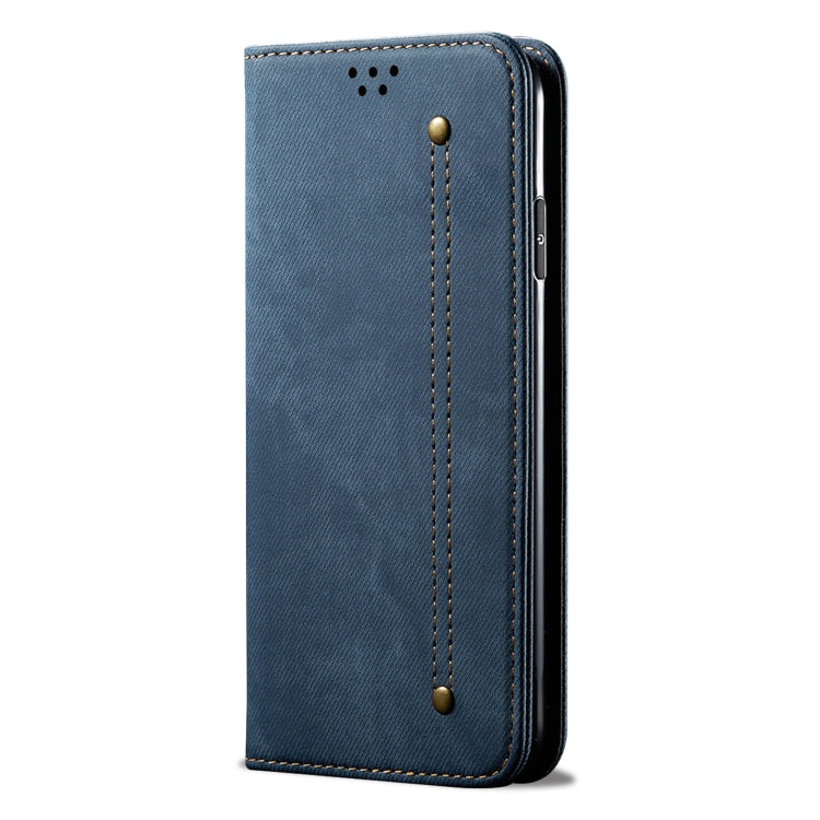 For Honor Magic6 Denim Texture Flip Leather Phone Case(Blue) - Honor Cases by PMC Jewellery | Online Shopping South Africa | PMC Jewellery | Buy Now Pay Later Mobicred