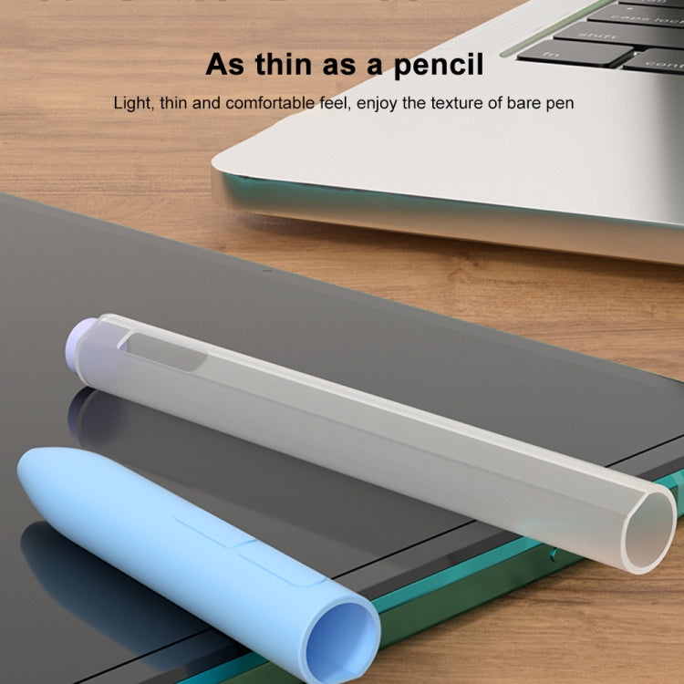 For Xiaomi Stylus Pen 2 Jelly Style Translucent Silicone Protective Pen Case(Grey) - Pencil Accessories by PMC Jewellery | Online Shopping South Africa | PMC Jewellery