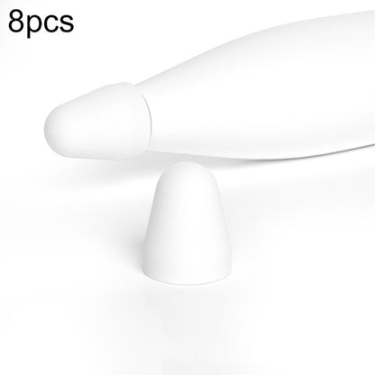 For Xiaomi Stylus Pen 2 8pcs / Set Silicone Wear-resistant Stylus Nib Cover(White) - Pencil Accessories by PMC Jewellery | Online Shopping South Africa | PMC Jewellery