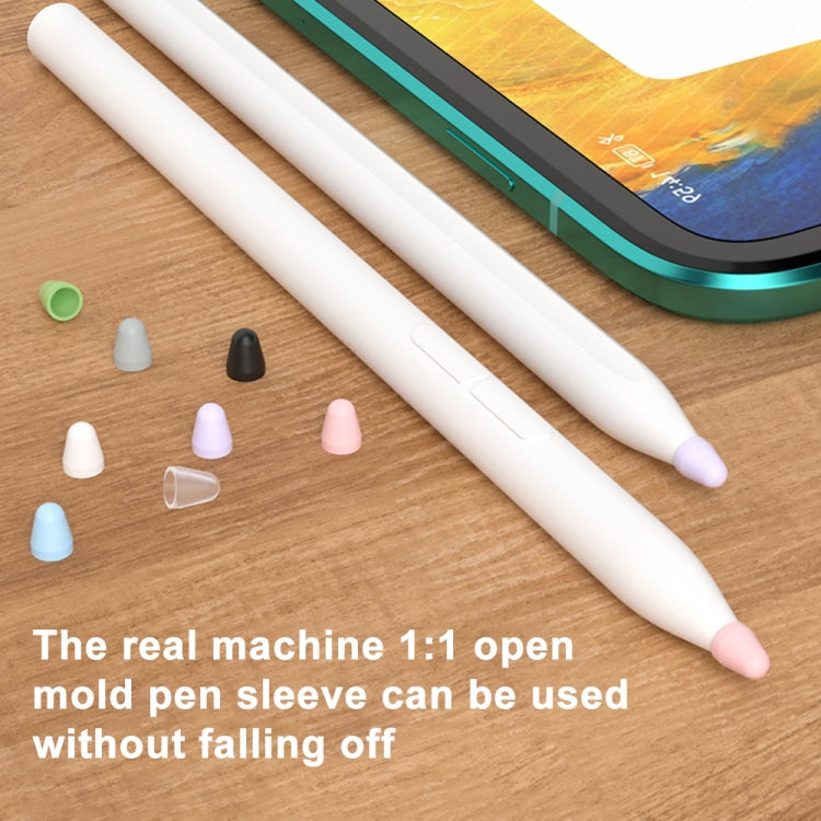 For Xiaomi Stylus Pen 2 8pcs / Set Silicone Wear-resistant Stylus Nib Cover(White) - Pencil Accessories by PMC Jewellery | Online Shopping South Africa | PMC Jewellery