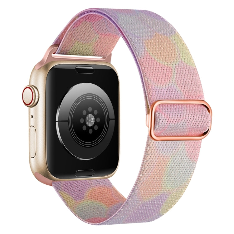 For Apple Watch 6 44mm Painted Pattern Nylon Replacement Watch Band(Symphony Bubbles) - Watch Bands by PMc TechLife | Online Shopping South Africa | PMc TechLife | Buy Now Pay Later Mobicred