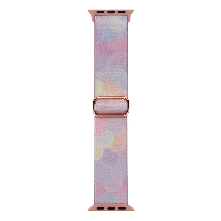 For Apple Watch 5 44mm Painted Pattern Nylon Replacement Watch Band(Symphony Bubbles) - Watch Bands by PMc TechLife | Online Shopping South Africa | PMc TechLife | Buy Now Pay Later Mobicred