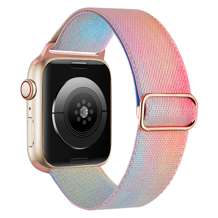 For Apple Watch 2 38mm Painted Pattern Nylon Replacement Watch Band(Symphony Aurora) - Watch Bands by PMc TechLife | Online Shopping South Africa | PMc TechLife | Buy Now Pay Later Mobicred