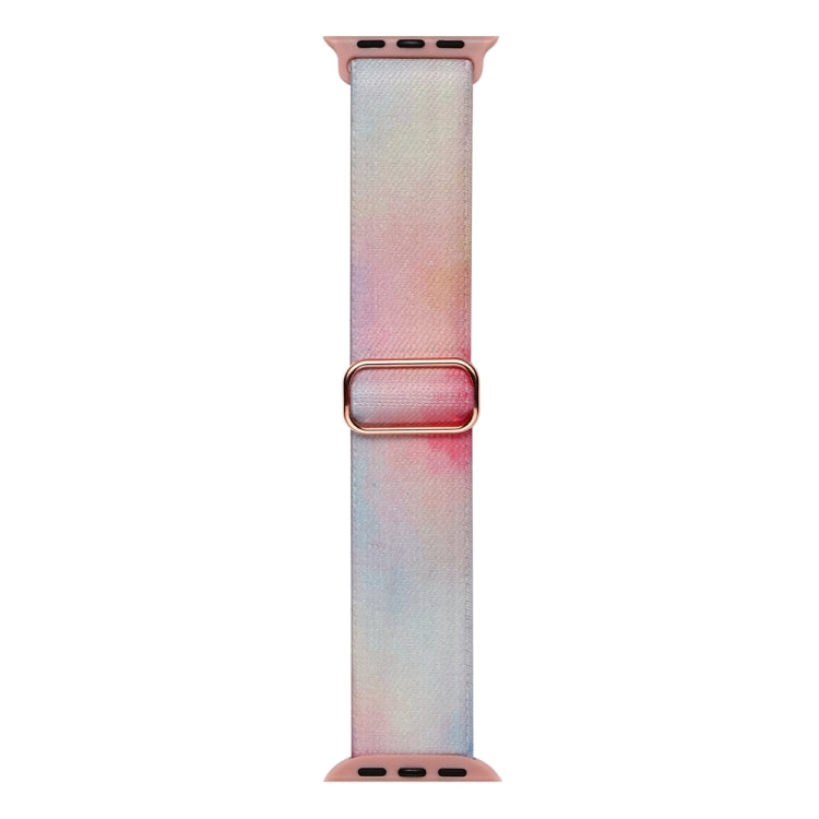 For Apple Watch 42mm Painted Pattern Nylon Replacement Watch Band(Symphony Aurora) - Watch Bands by PMc TechLife | Online Shopping South Africa | PMc TechLife | Buy Now Pay Later Mobicred