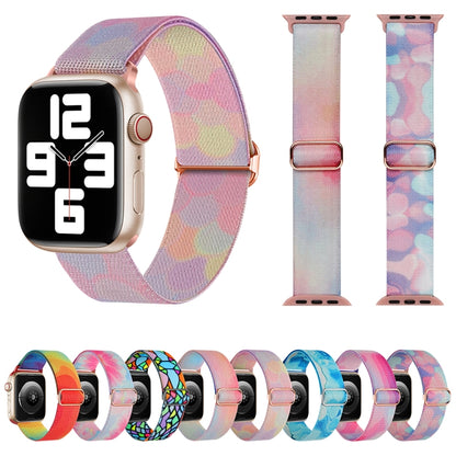 For Apple Watch Ultra 2 49mm Painted Pattern Nylon Replacement Watch Band(Water Fluid) - Watch Bands by PMC Jewellery | Online Shopping South Africa | PMC Jewellery | Buy Now Pay Later Mobicred