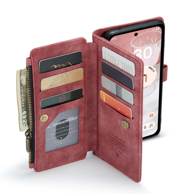 For Google Pixel 8a CaseMe C30 Multifunctional Leather Phone Case(Red) - free shipping - PMC Jewellery - Order now!