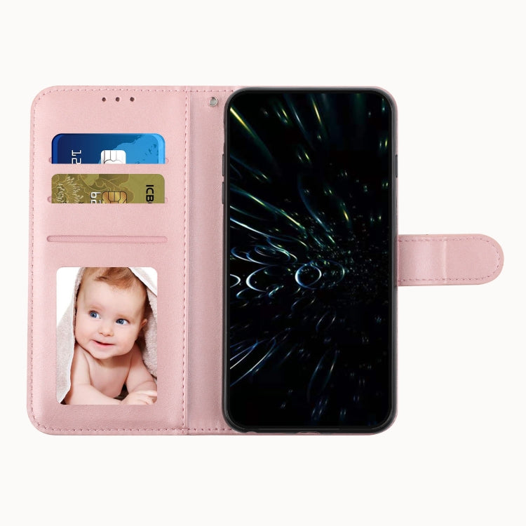 For Xiaomi Redmi Note 13 4G Global Stitching Calf Texture Buckle Leather Phone Case(Rose Gold) - Note 13 Cases by PMC TechLife | Online Shopping South Africa | PMC TechLife | Buy Now Pay Later Mobicred