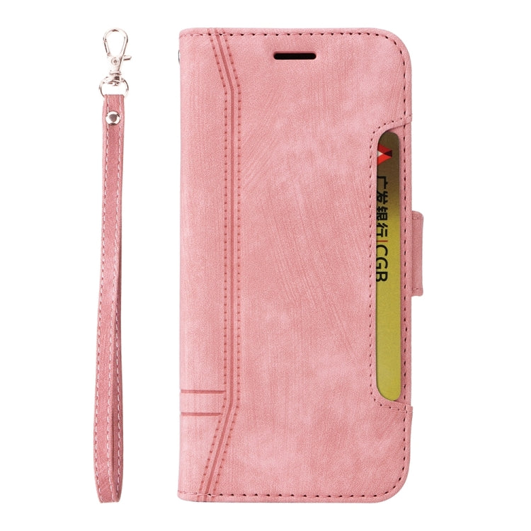 For iPhone 16 BETOPNICE Dual-side Buckle Leather Phone Case(Pink) - iPhone 16 Cases by BETOPNICE | Online Shopping South Africa | PMC Jewellery | Buy Now Pay Later Mobicred