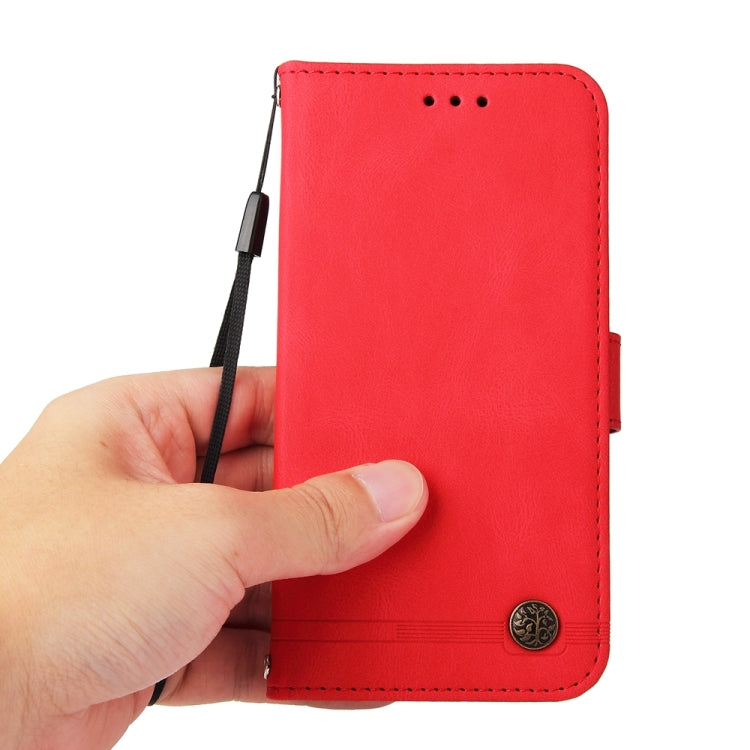 For iPhone 16 Pro Max Skin Feel Life Tree Leather Phone Case(Red) - free shipping - PMC TechLife - Order now!