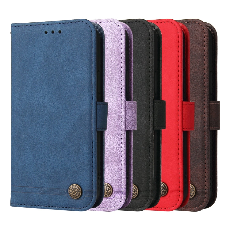 For iPhone 16 Skin Feel Life Tree Leather Phone Case(Red) - iPhone 16 Cases by PMC TechLife | Online Shopping South Africa | PMC TechLife | Buy Now Pay Later Mobicred