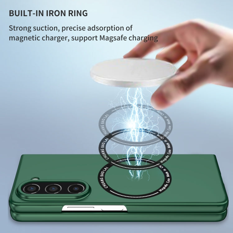 For Samsung Galaxy Z Fold5 Magsafe Magnetic Folding PC Phone Case(Green) - Galaxy Z Fold5 Cases by PMC TechLife | Online Shopping South Africa | PMC TechLife