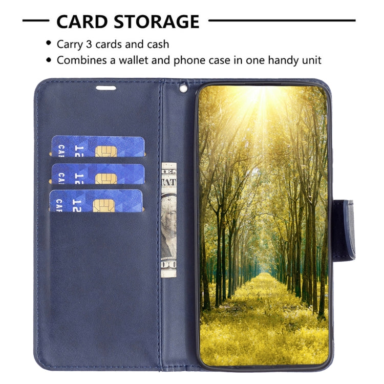 For iPhone 16 Lambskin Texture Pure Color Flip Leather Phone Case(Blue) - iPhone 16 Cases by PMC TechLife | Online Shopping South Africa | PMC TechLife | Buy Now Pay Later Mobicred