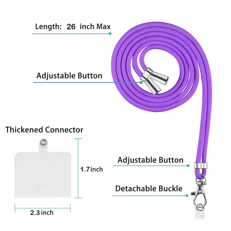 For Google Pixel 9 / 9 Pro Electroplating Marble Dual-side IMD Phone Case with Lanyard(Purple 001) - Google Cases by PMC TechLife | Online Shopping South Africa | PMC TechLife | Buy Now Pay Later Mobicred