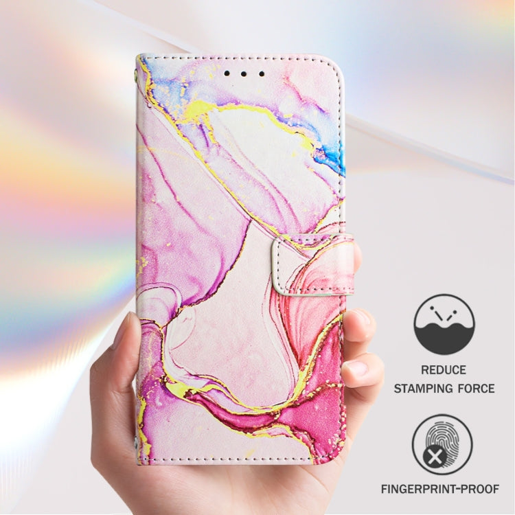 For iPhone 16 Pro PT003 Marble Pattern Flip Leather Phone Case(Rose Gold) - iPhone 16 Pro Cases by PMC TechLife | Online Shopping South Africa | PMC TechLife | Buy Now Pay Later Mobicred