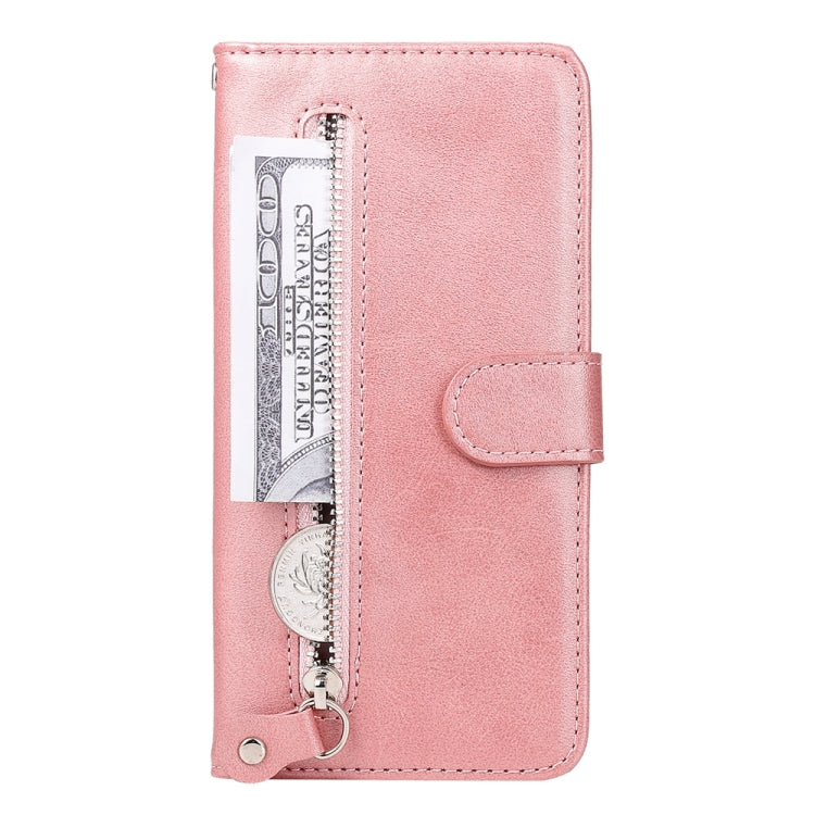 For Google Pixel 9 Fashion Calf Texture Zipper Leather Phone Case(Rose Gold) - Google Cases by PMC TechLife | Online Shopping South Africa | PMC TechLife | Buy Now Pay Later Mobicred